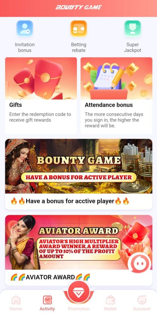 Bounty game App